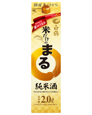 HAKUTSURU KOMEDAKE NO JUNMAI SAKE 2L