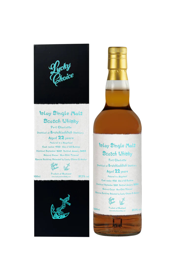 Anchor / Lucky Choice Port Charlotte 22YO cask number 4130 51.7% 700ml