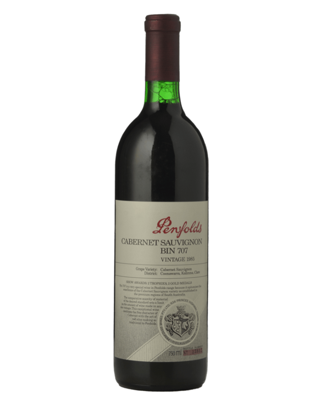 1985 Penfolds Bin 707 Cabernet Sauvignon 750ml