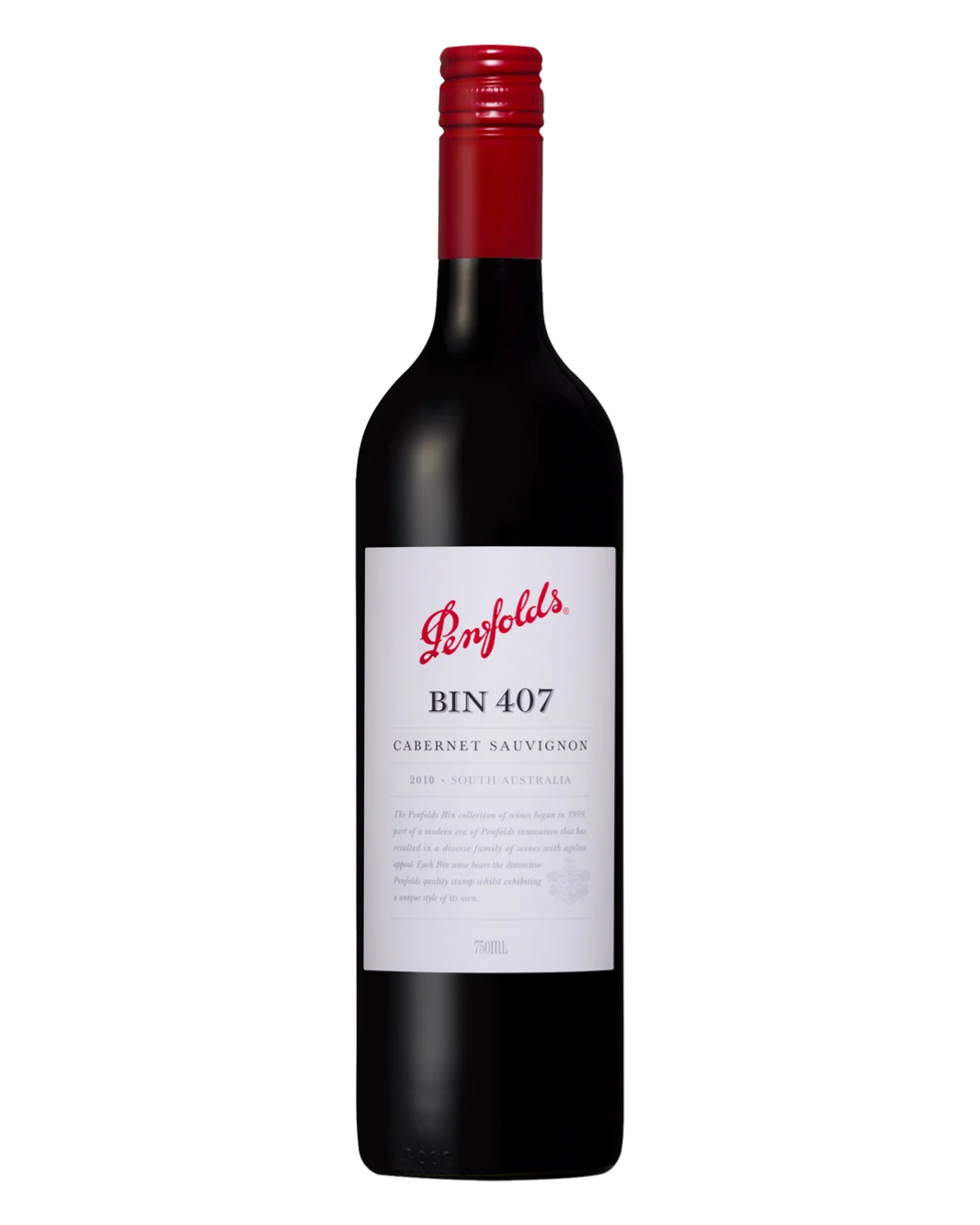 2010 Penfolds Bin 407 Cabernet Sauvignon 750ml