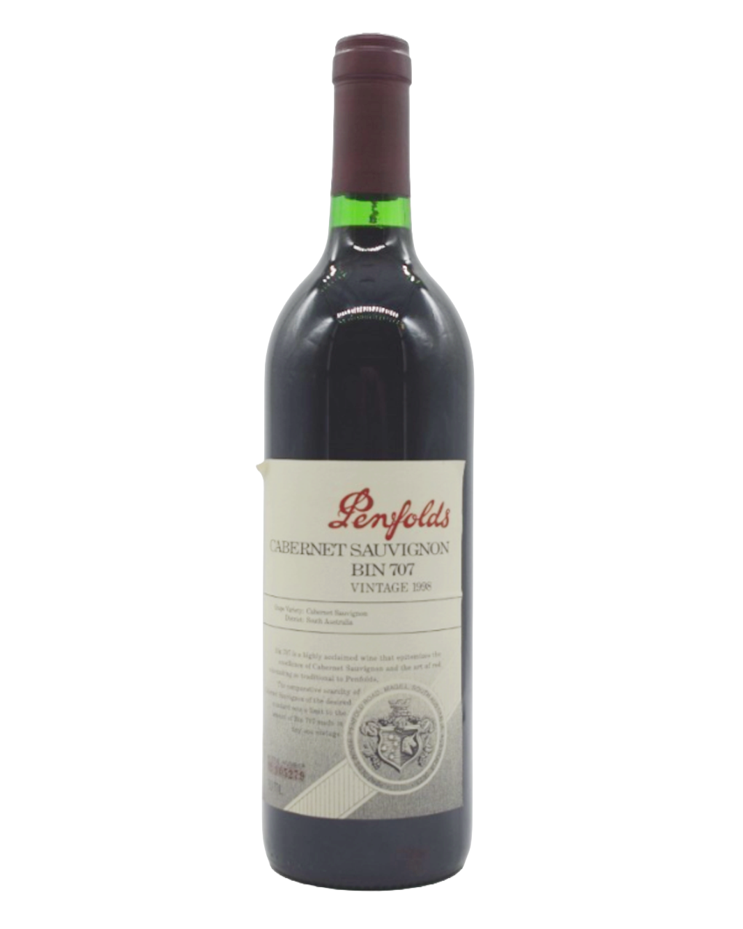 1998 Penfolds Bin 707 Cabernet Sauvignon 750ml