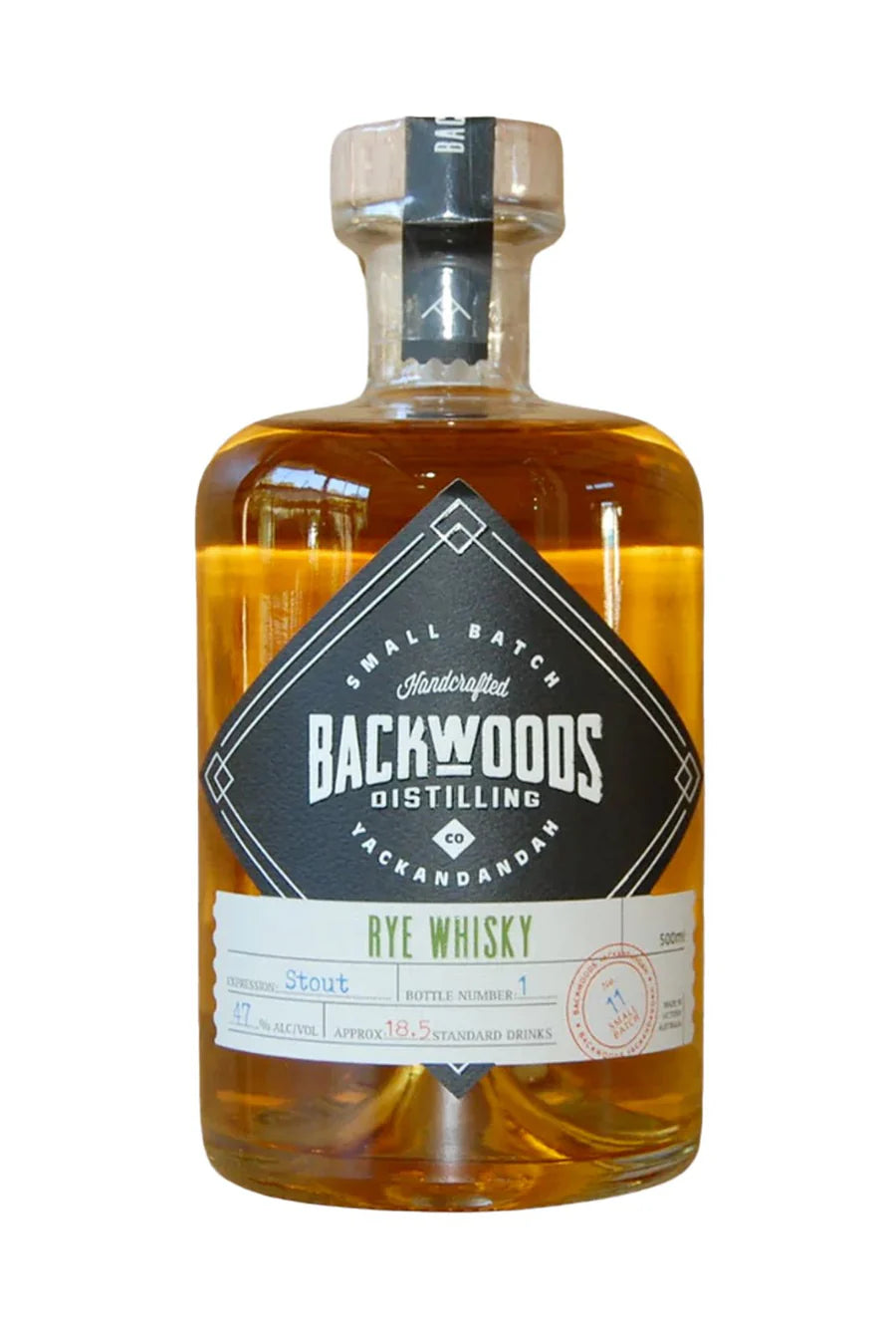 Backwoods Rye Whisky - Stout Cask 47% Batch 11