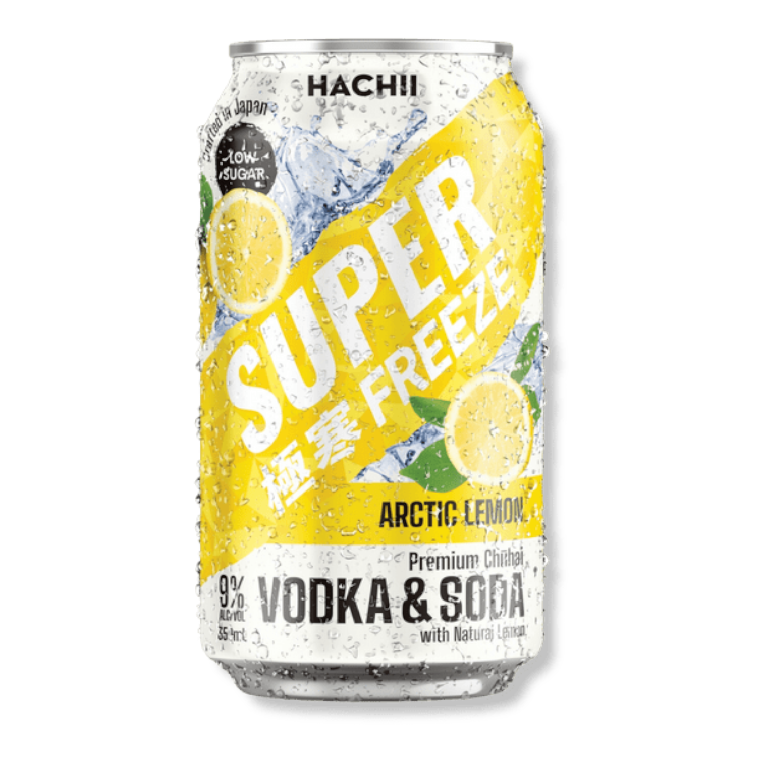 Hachii Super Freeze Arctic Lemon 9% 350ml Can