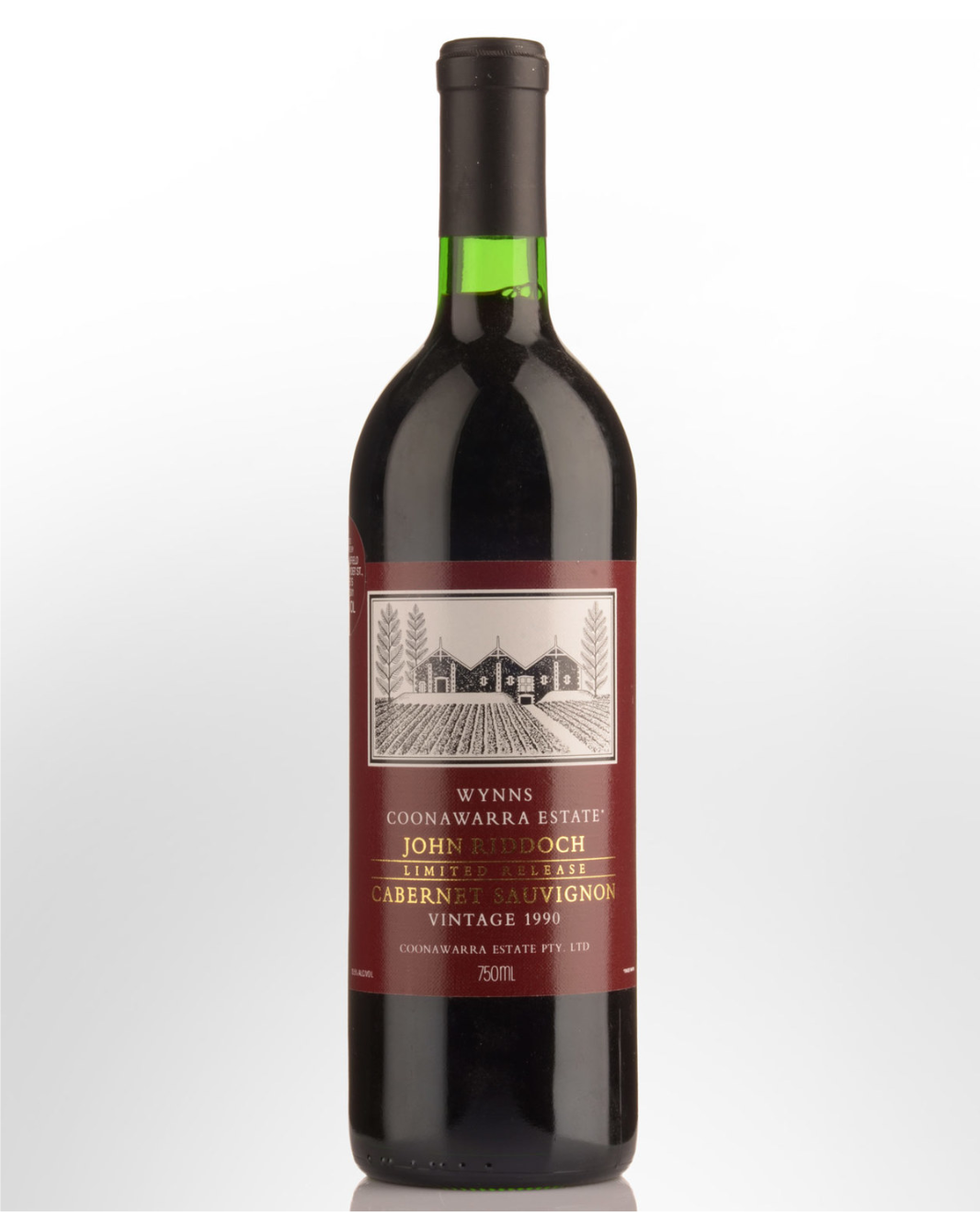 1990 Wynns Coonawarra Estate John Riddoch Cabernet Sauvignon 750ml