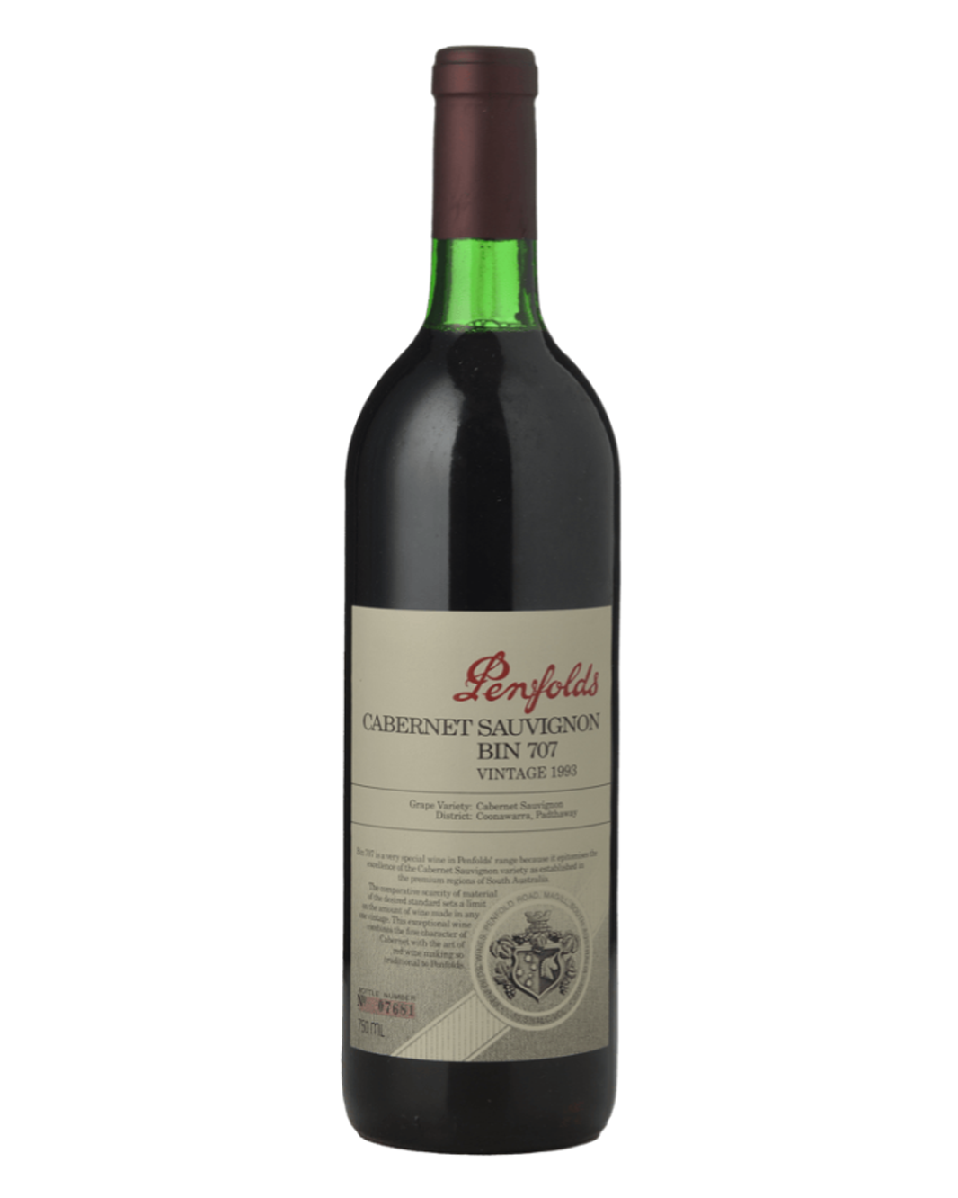 1993 Penfolds Bin 707 Cabernet Sauvignon 750ml