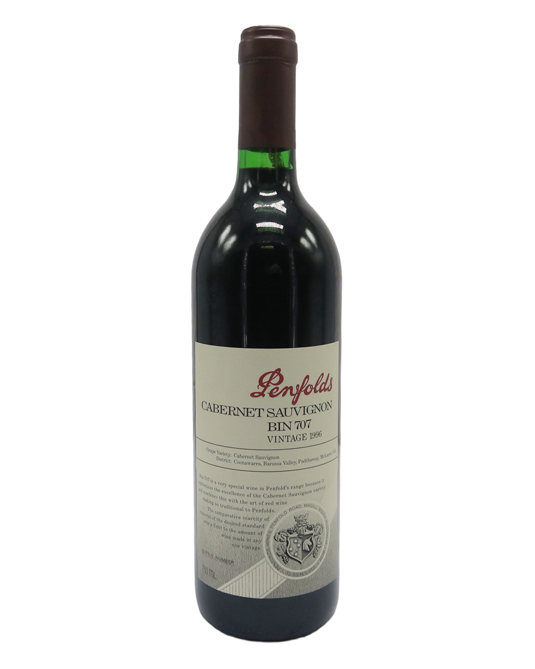 1996 Penfolds Bin 707 Cabernet Sauvignon 750ml