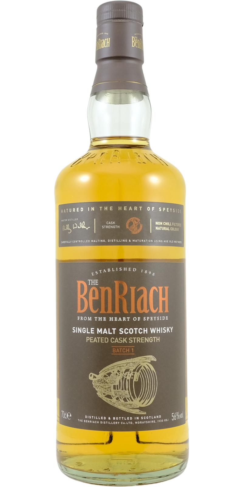 BenRiach Peated Cask Strength Batch 1