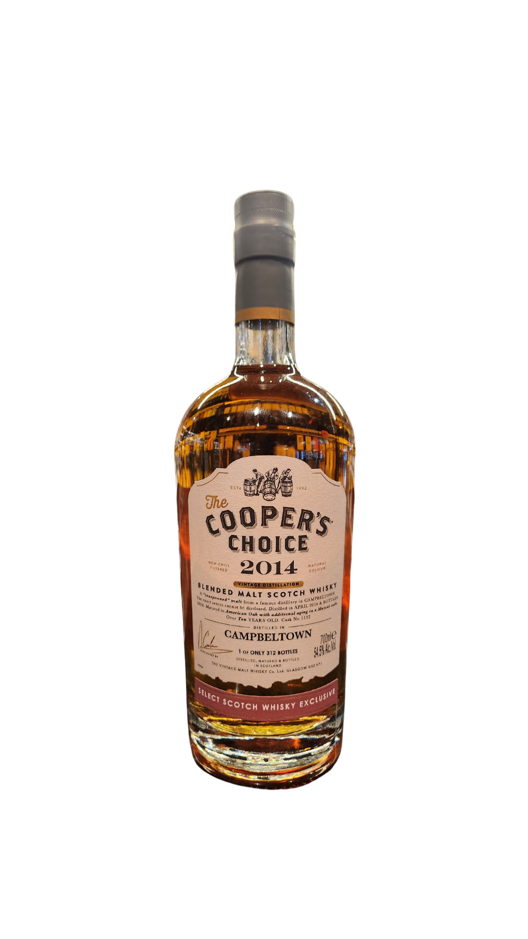 COOPER'S CHOICE Campbeltown Malt 10 Year Old 2014 Australian Exclusive 700ml