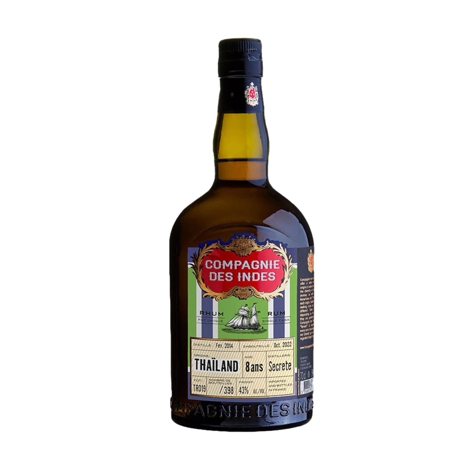 Compagnie INDES 8YO RUM Thailand 43% 700ml