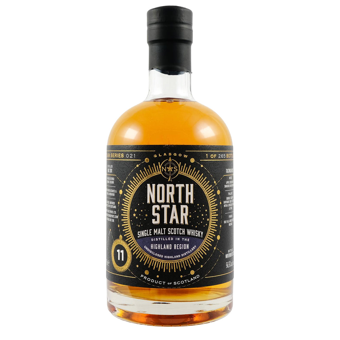 NORTH STAR SECRET HIGHLAND 11.Y.O. Single Malt Whisky 700ml
