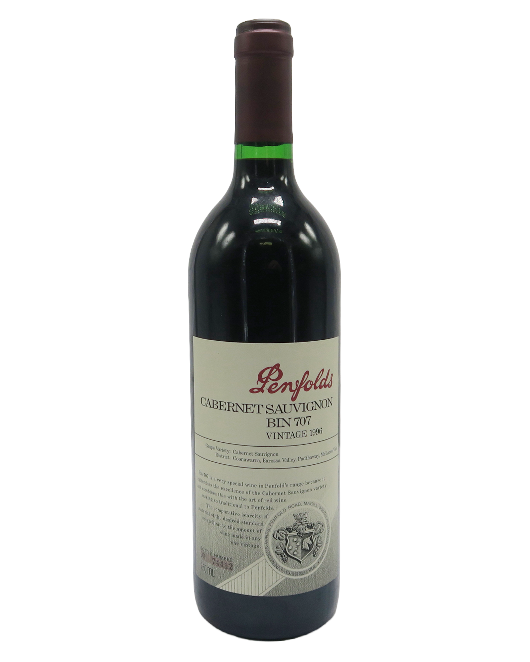 1996 Penfolds Bin 707 Cabernet Sauvignon 750ml