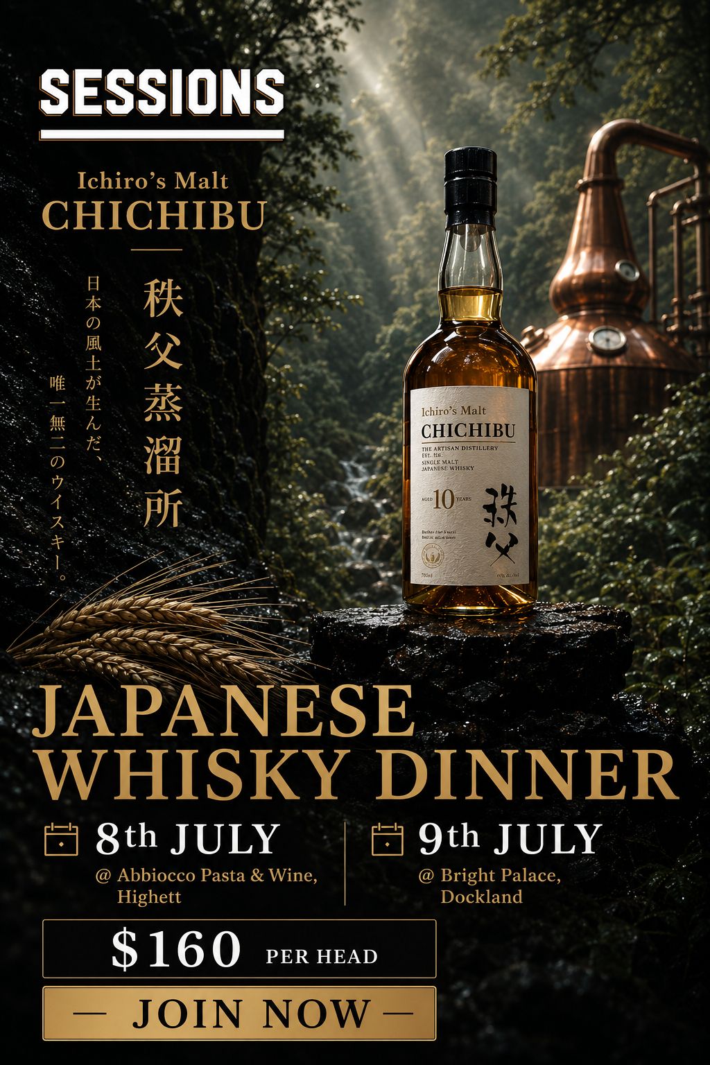 A Rare Chichibu Japanese Whisky Dinner
