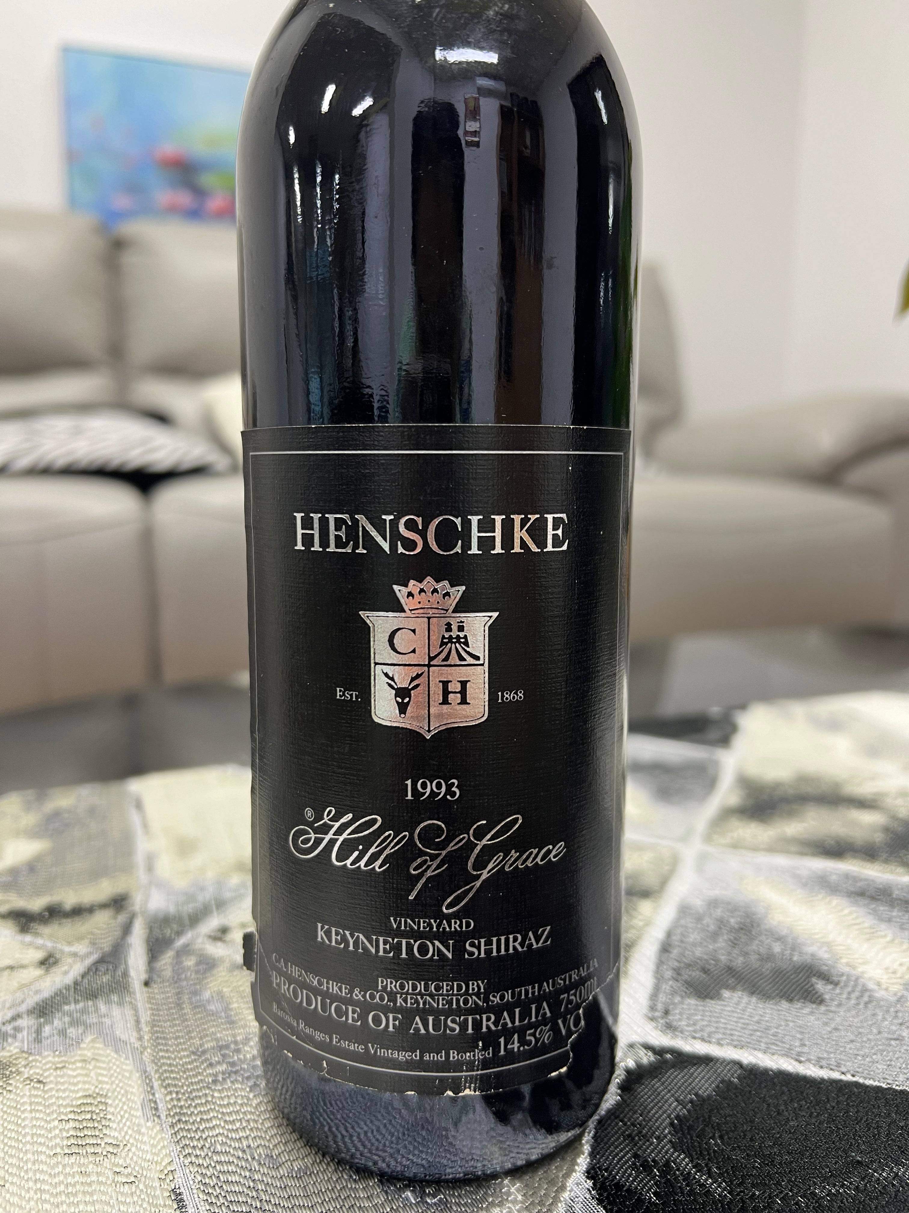 1993 Henschke Hill of Grace Shiraz 750ml - Craft Republic Liquor