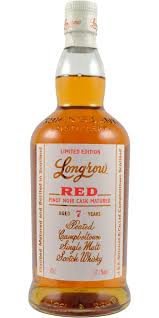 Longrow Red Pinot Noir Cask Matured 7 Year Old Cask Strength Single Malt Scotch Whisky