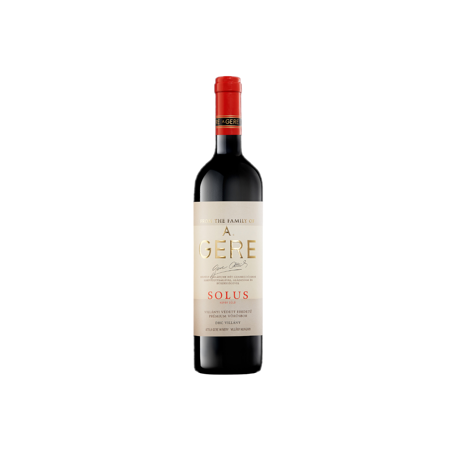 Gere Attila Pinceszete Solus Merlot 750ml